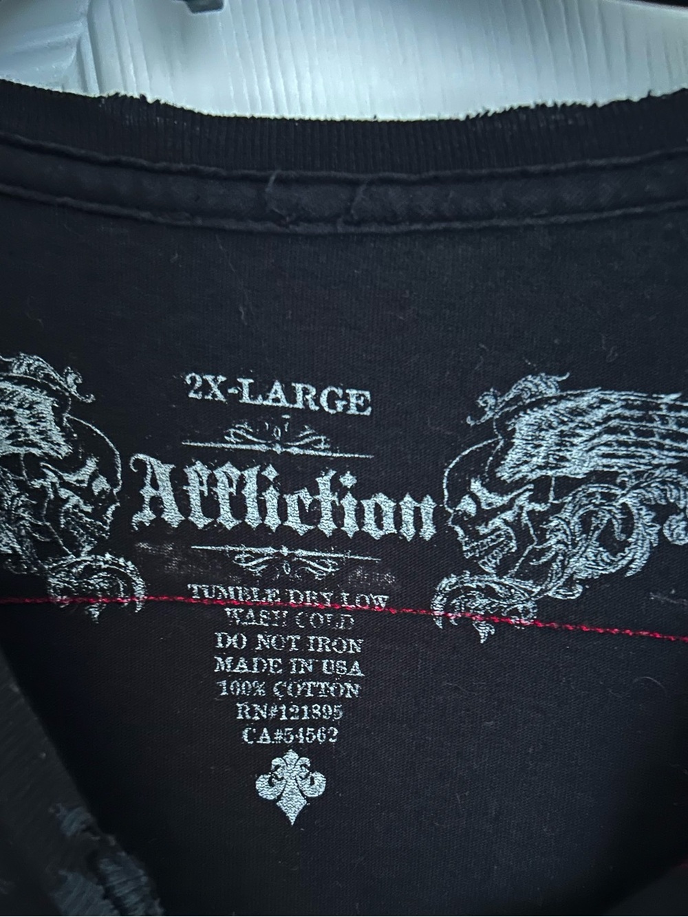 Affliction Black Graphic Men’s Studded T-Shirt house of jealous souls 2xl - Picture 3 of 4